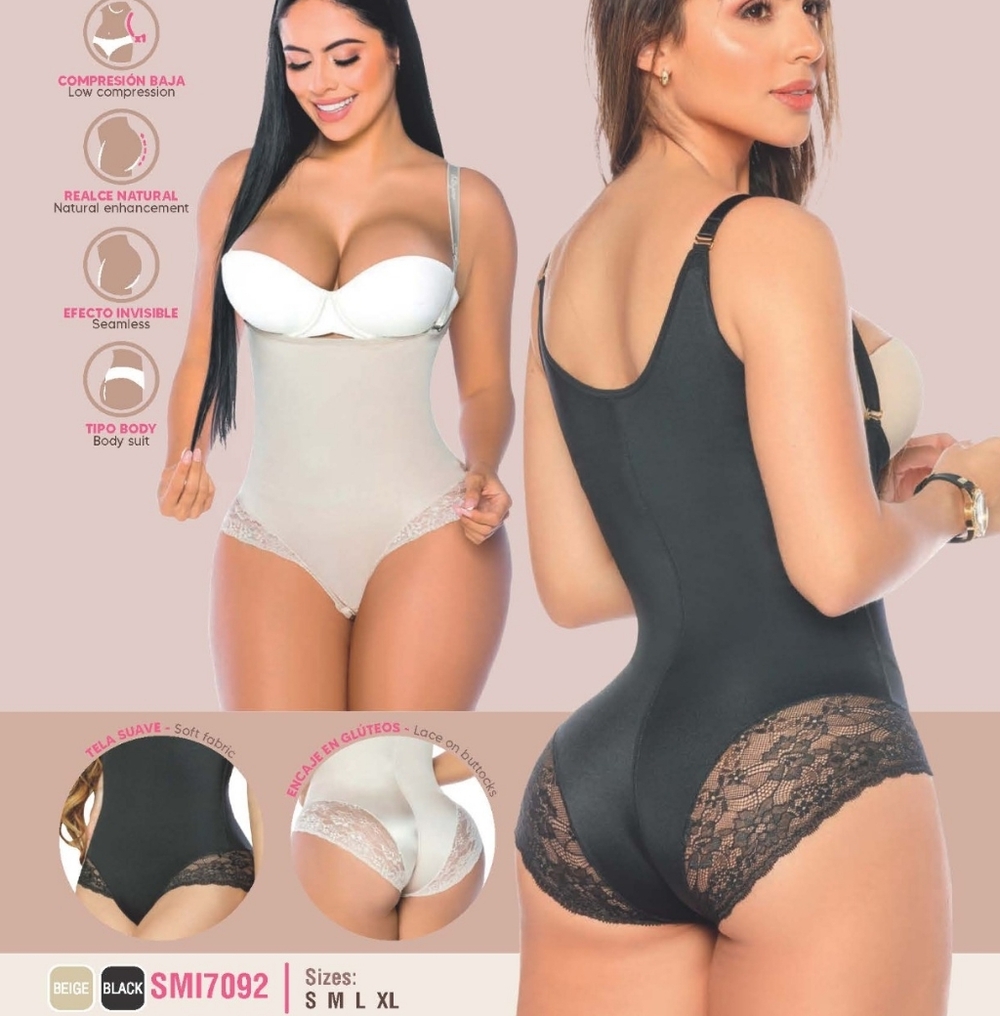 Stagmi Colombian Faja Lace Bodysuit Waist Butt Shaper Shapewear 2-Pack New Tags! - Picture 4 of 16